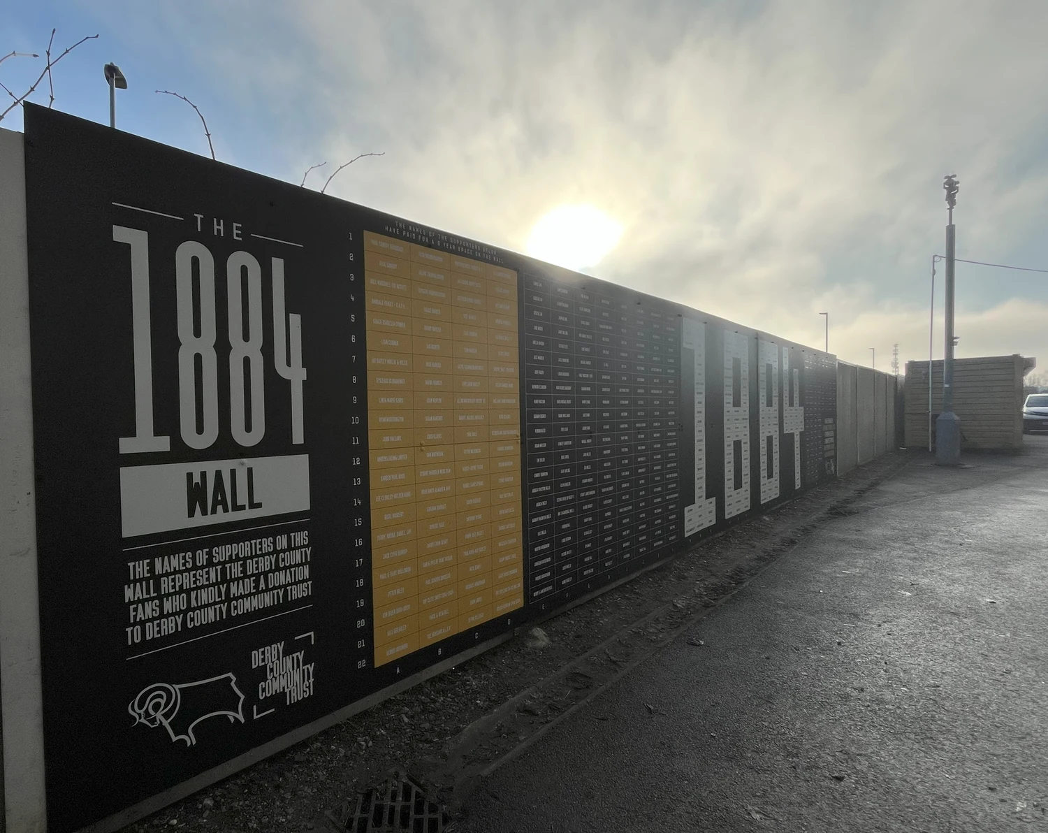 1884 Wall - Derby County Community Trust