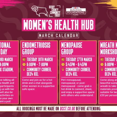 Women's Health Hub March Calendar