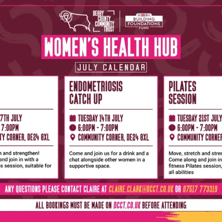 Women's Health Hub July Calendar